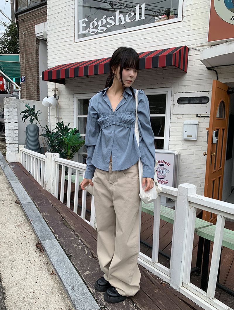 BASIC WIDE PANTS (5C)