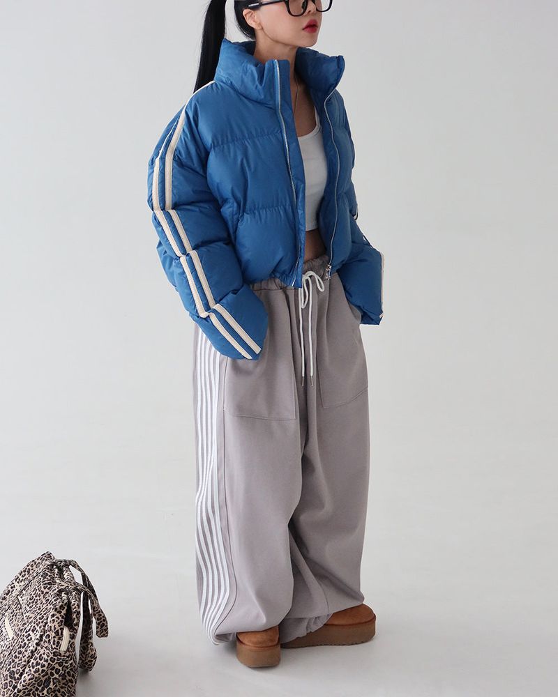[UNISEX] 5-track string jogger & wide pants