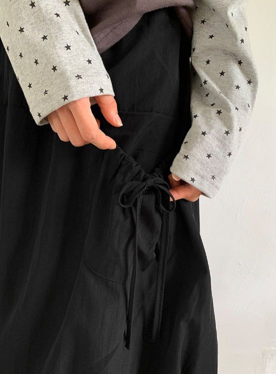 Dorian Pocket Pumpkin Balloon Midi Skirt