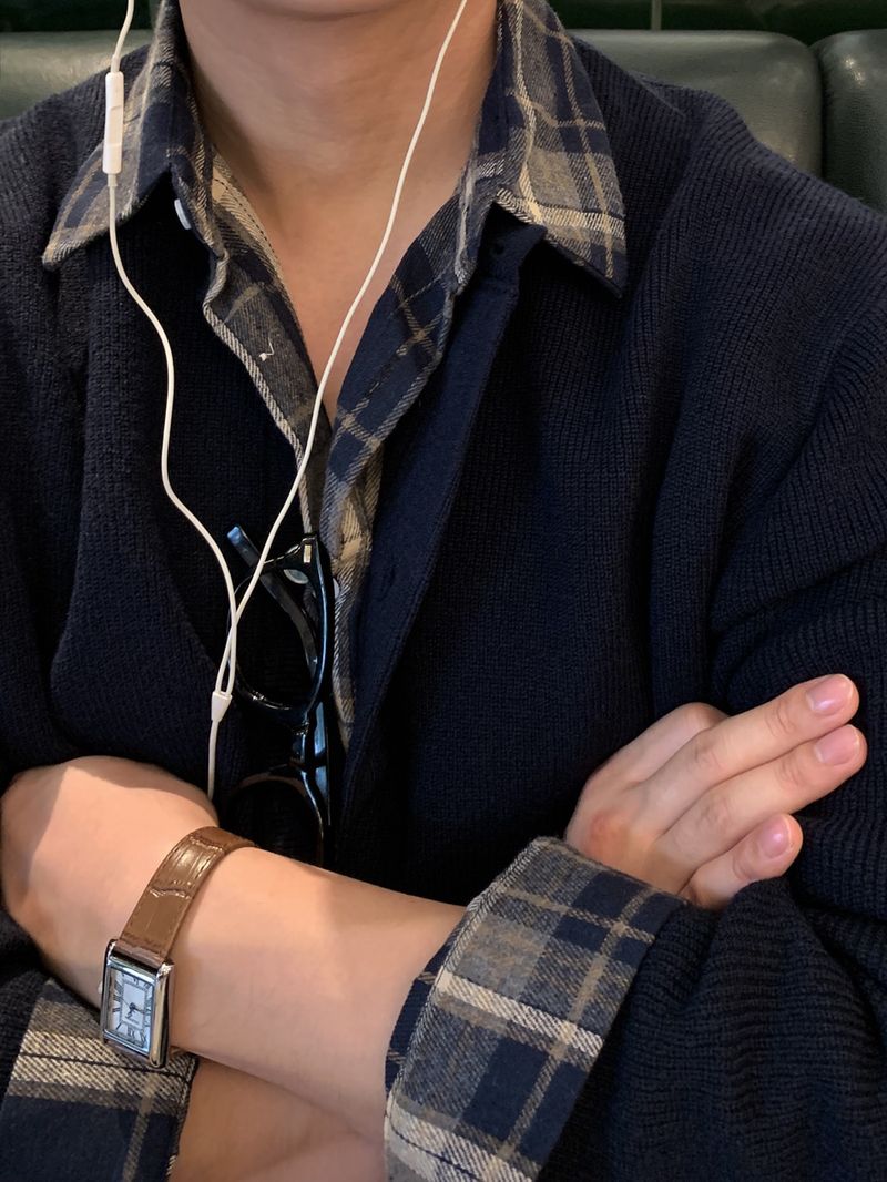 Look Slade Multi-Check Oversized Cotton Shirt