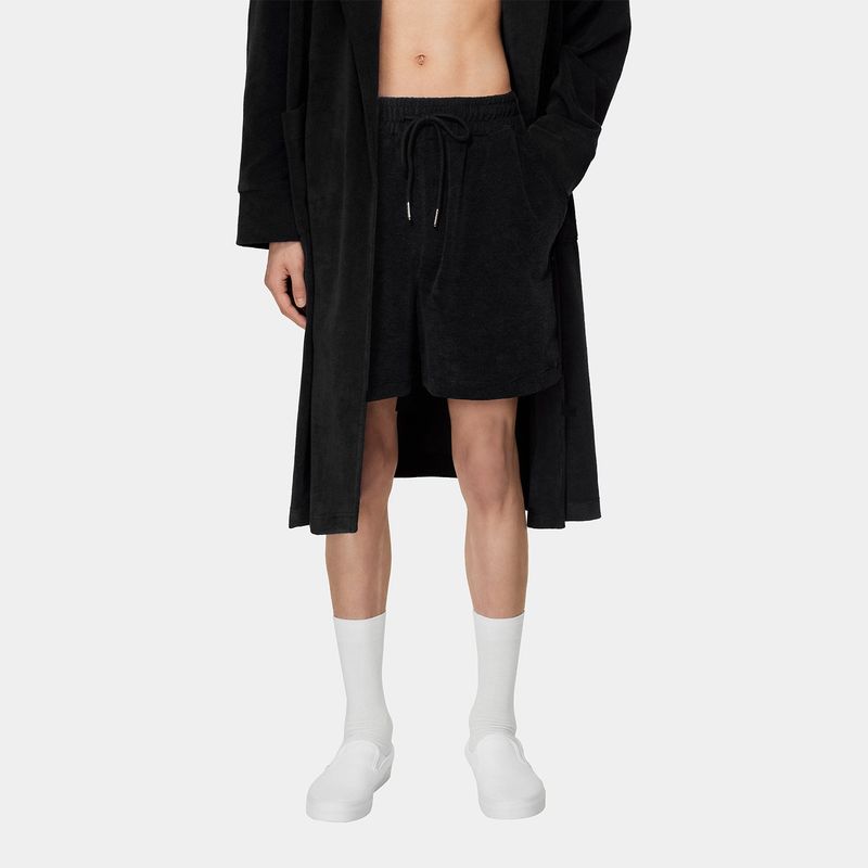 COMFY TERRY ROBE SETS_BLACK
