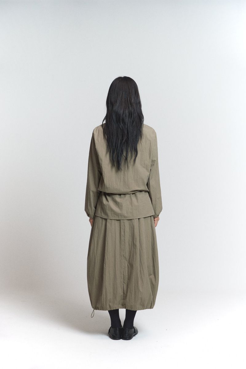 Layered Blouse / Khaki Brown
