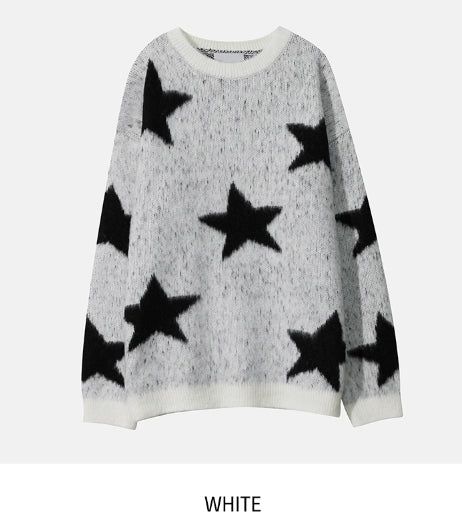 Star loose fit brush knit