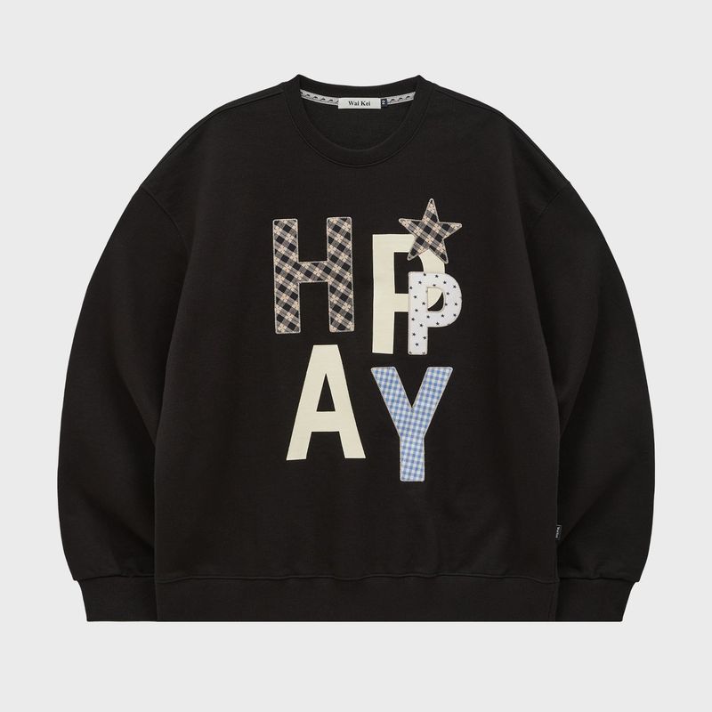 HAPPY Patchwork Sweatshirt
