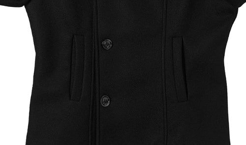 Molan double high neck wool short coat