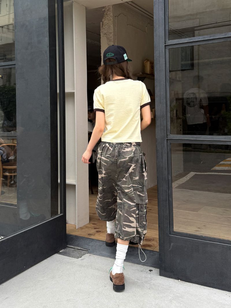 camo bermuda cargo pants