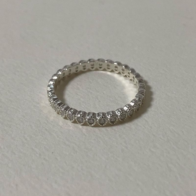 (silver925) ウォータードロップキュービックリング *silver