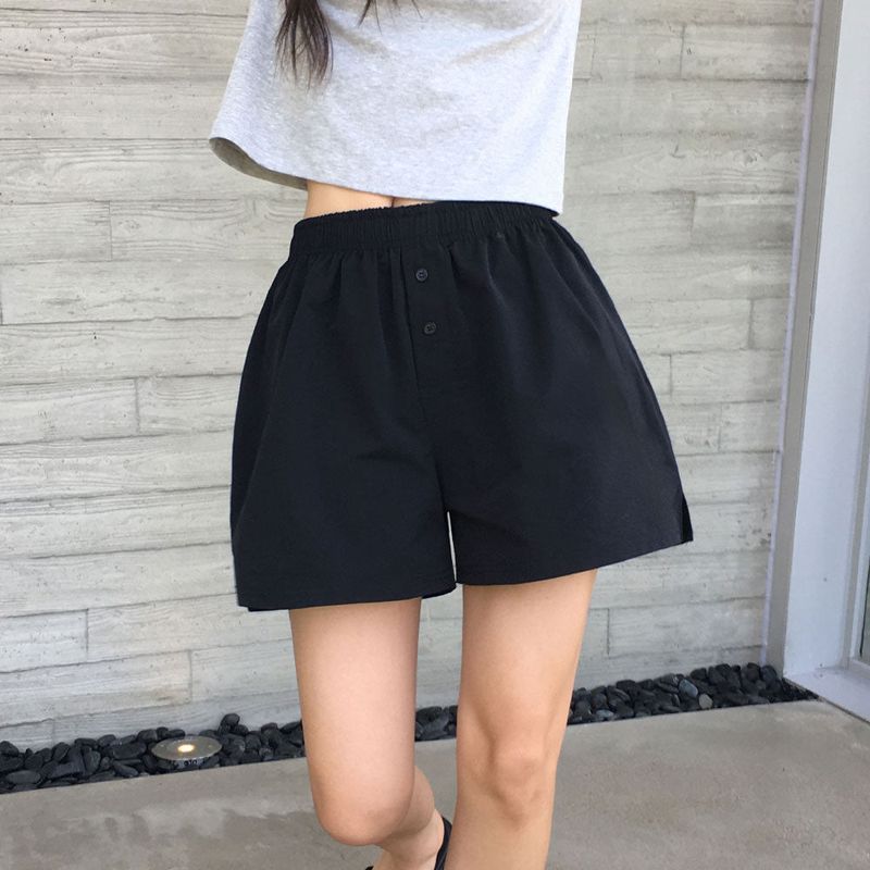 [MADE] Soft waist elastic shorts