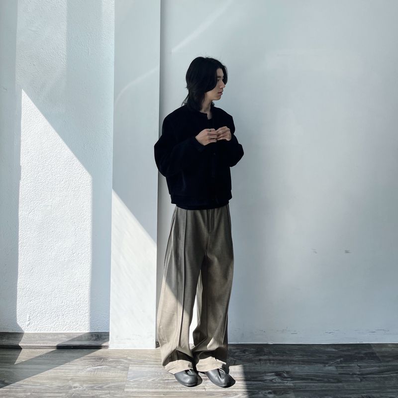 Vintage Ribbed Crewneck Knit Sweater