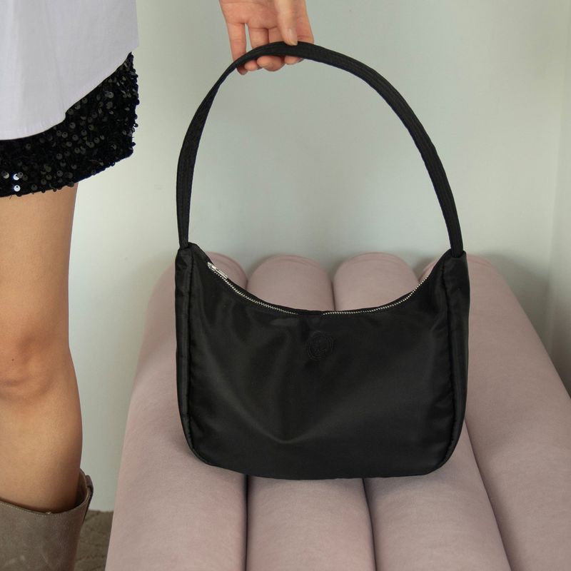 Iroco（イロコ）の「nylon mini hobo bag_black（Bags）」