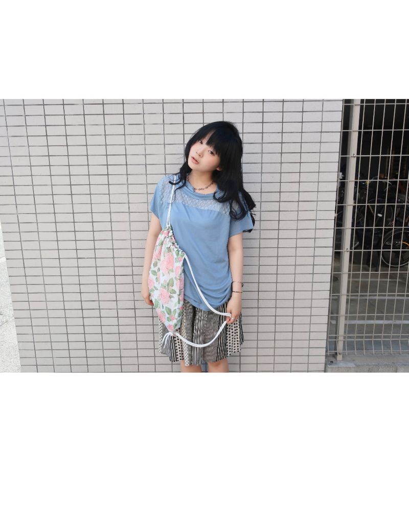 ローズストリングバッグ