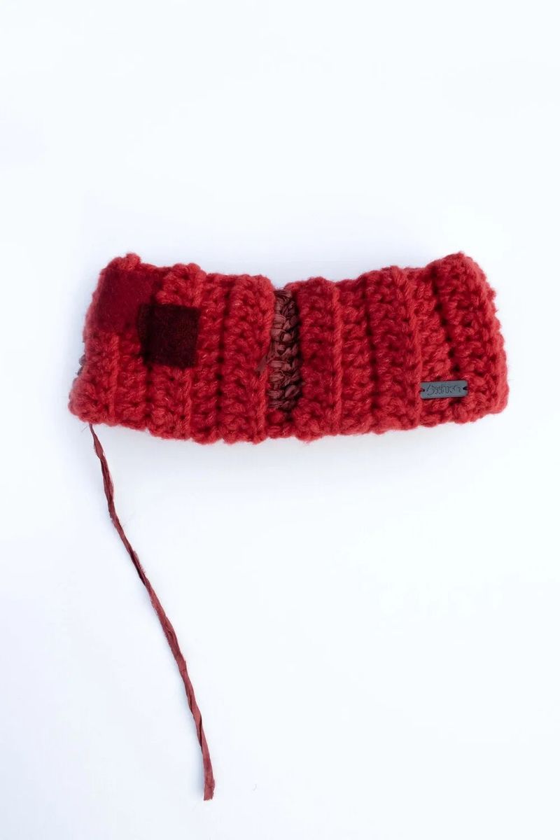 【MADE】 Crochet Silk Hair Band - Red
