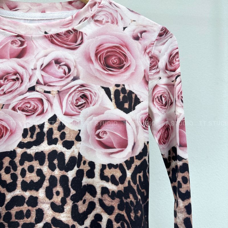 Flower leopard-T