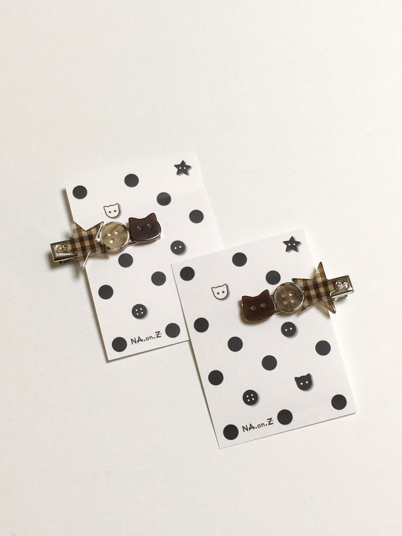 Choco cat hairpin
