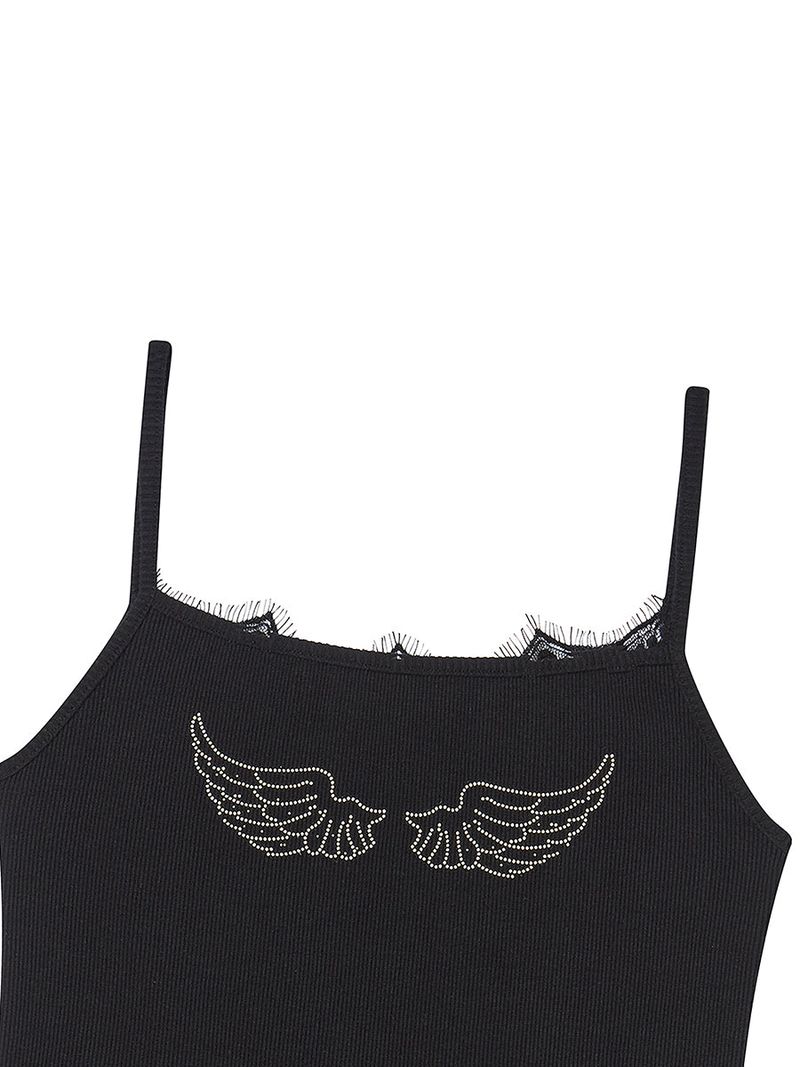  LACE SLEEVELESS BLACK