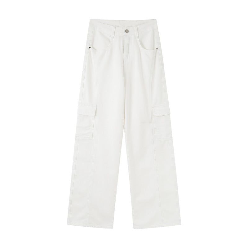 Gorpcore Deconstructed Multi-Pocket Cargo Denim Pants