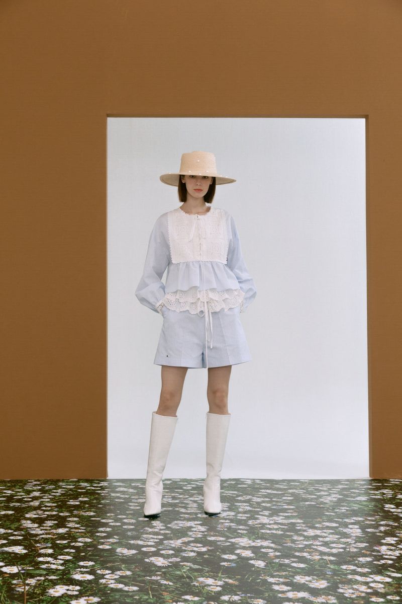 ROMANCHIC(ロマンシック)の「Ruffle detail shorts(Pants)」