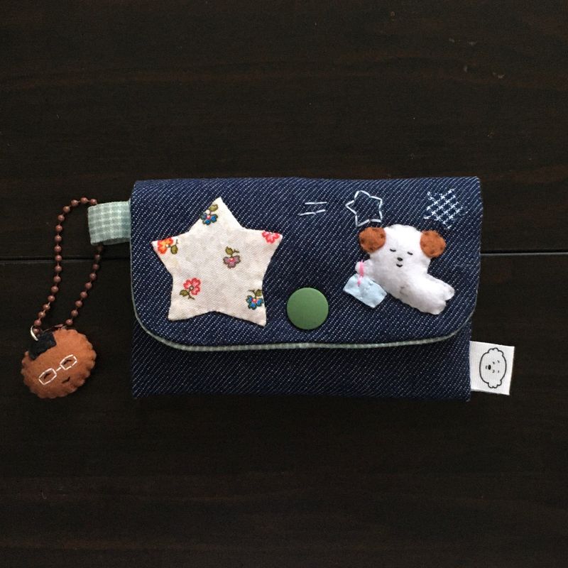 hyozzz（ ヒョッズ）の「"'My Dream is...' Mungchi (Denim) Card Wallet"（Accessories）」