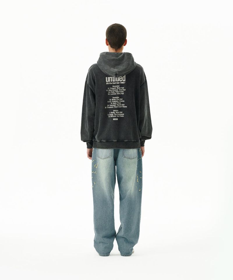 EMB SPLATTER DENIM PANT