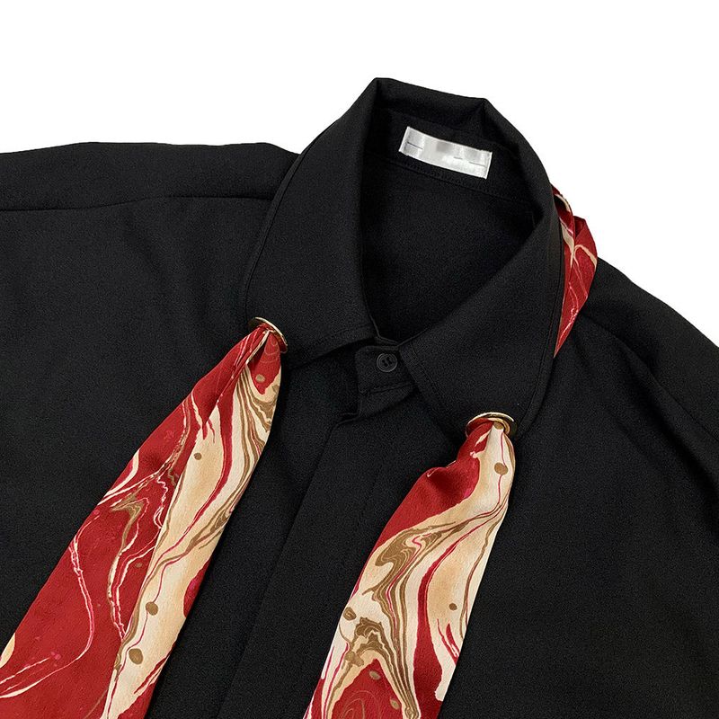 MO Marvel Scarf Eyelet Shirt (3 colors)
