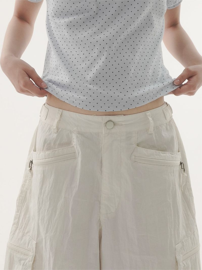 Piker snap cargo bermuda pants -3C