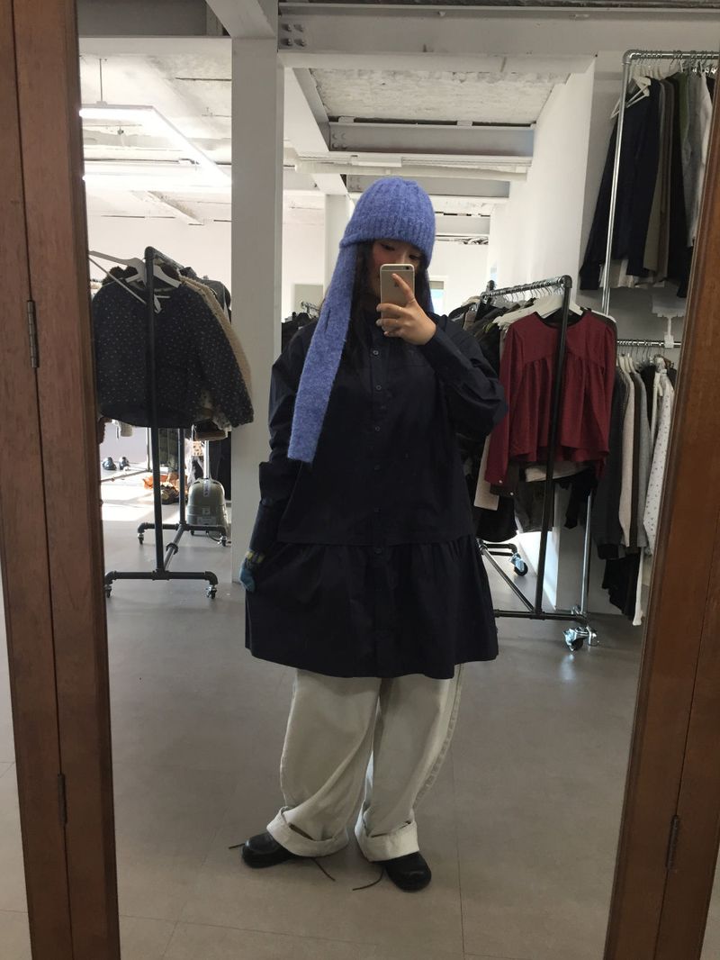 low-key shirt dress (2color)