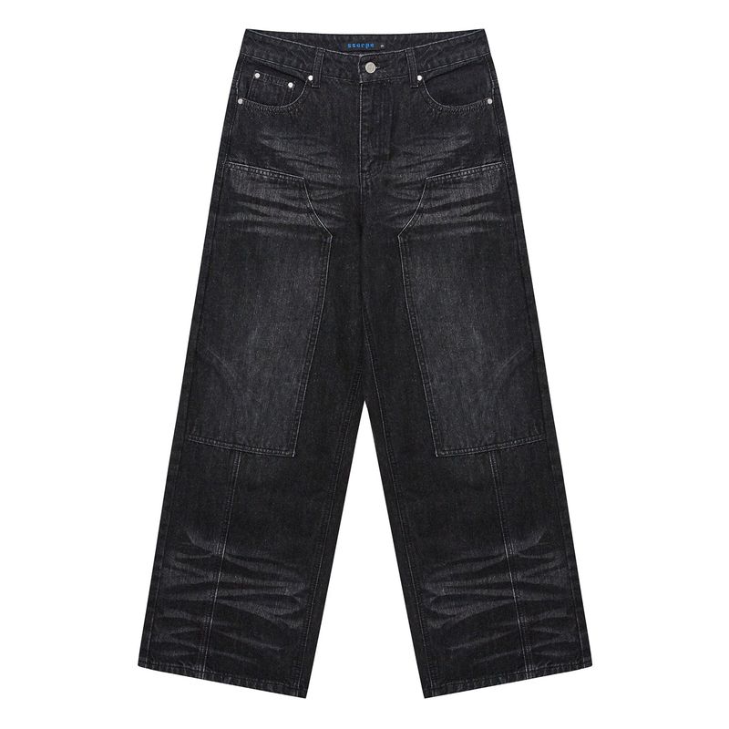 Sserpe(セルぺ)の「Double Knee Carpenter Wide Denim Pants Black(Pants)」