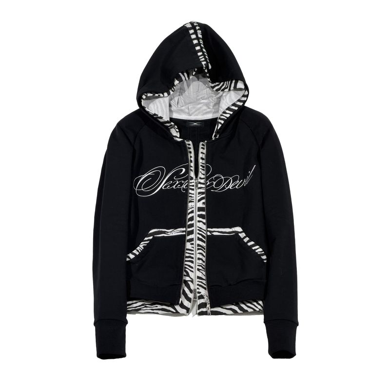 SEXXDEVIL（セックスデビル）の「SEXXDEVIL "DESIRE" Zebra Zip-Up Hoodie（Tops）」