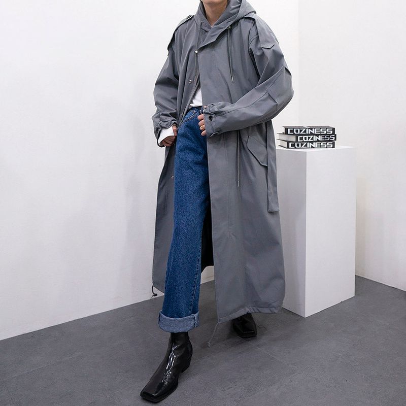 SK Maxi Bomber Jacket Hood Coat (3 colors)