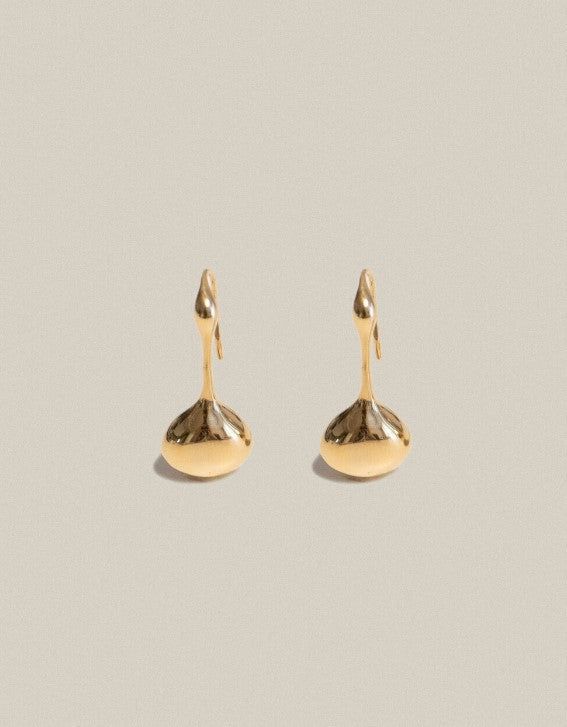 Mirror Earrings short Gold