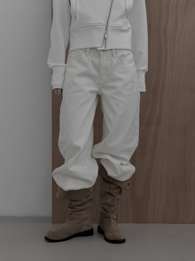 Velvet Denim Wide Pants