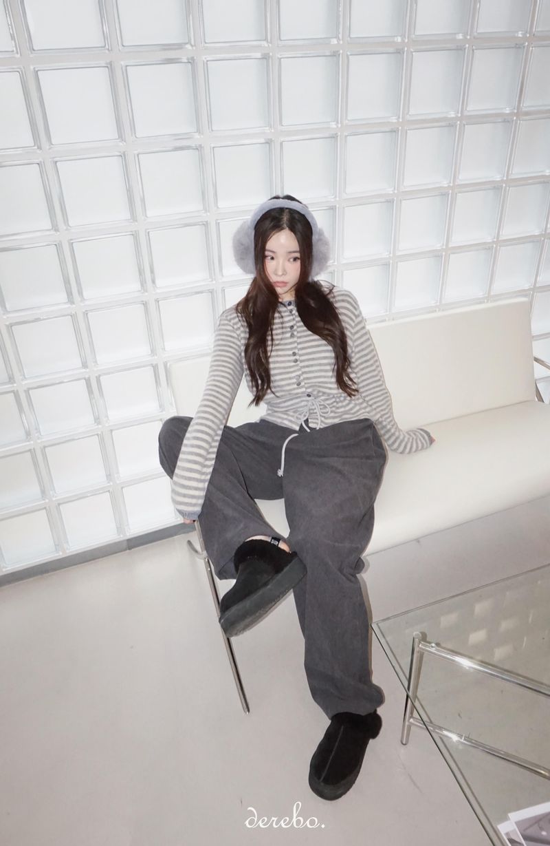 Corduroy Banded Layered Pants