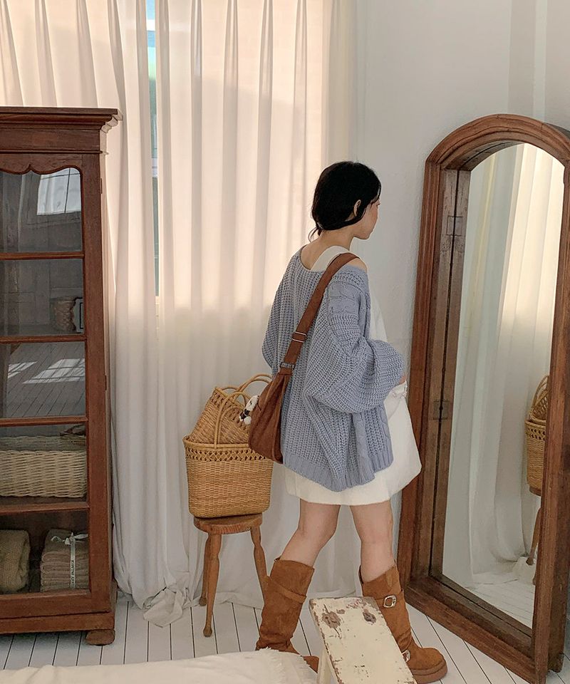 Winter Bouclé Bustier Mini Dress