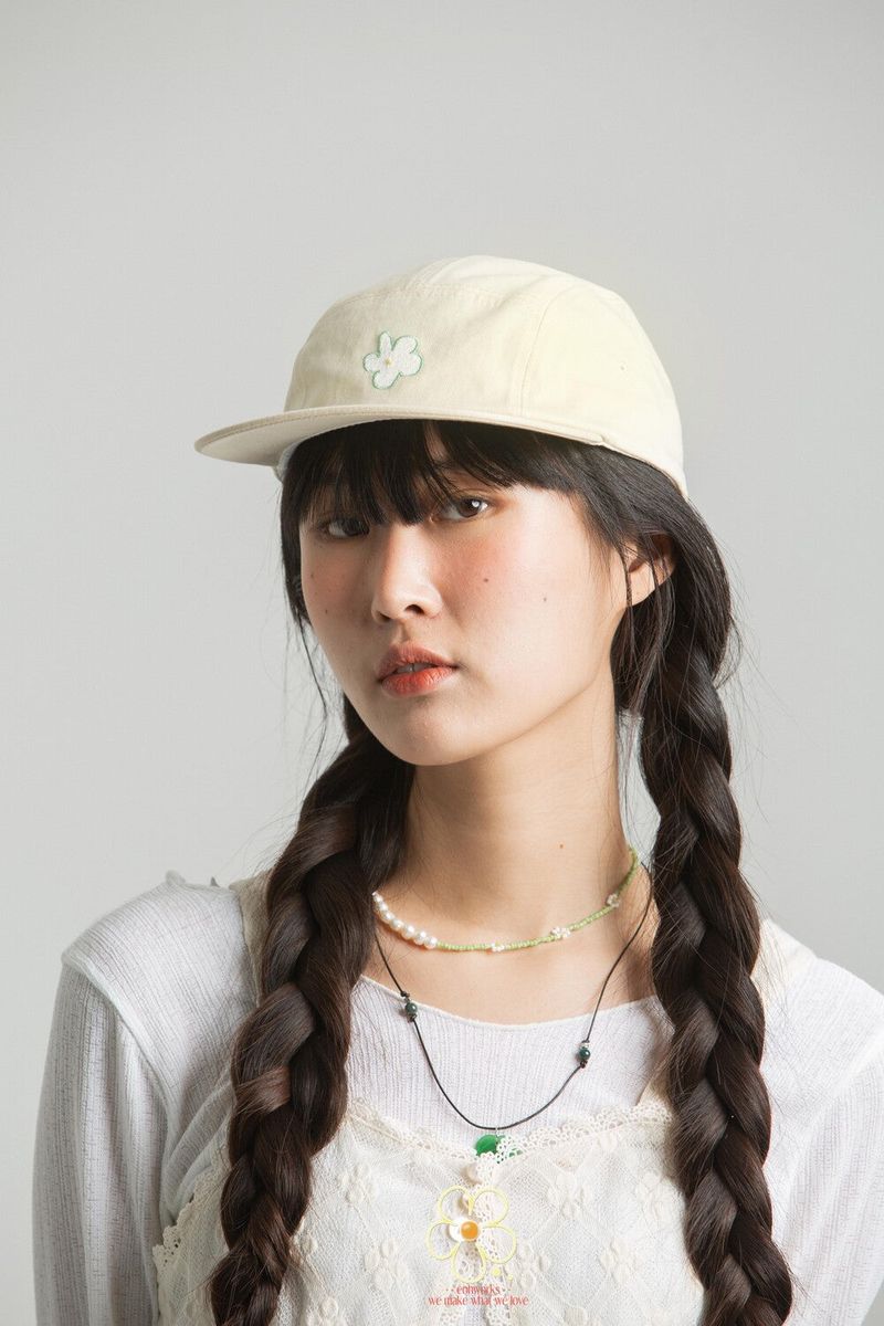 EOHWORKS flower yellow camp cap