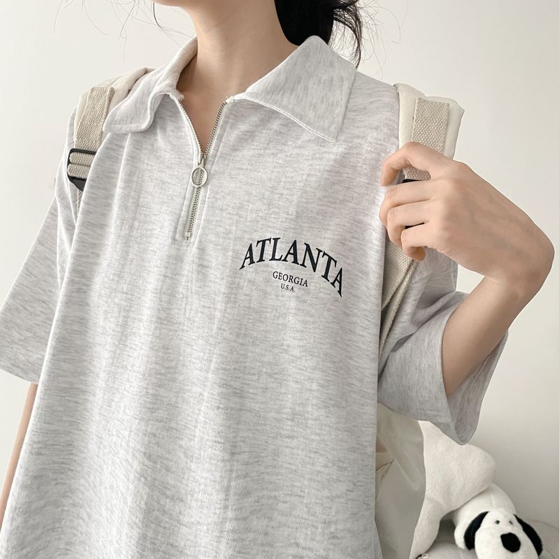 hijjoo（ハイチュー）の「Atle Kara Half-Zip Short Sleeve T-Shirt (3 colors) H&L（Tops）」