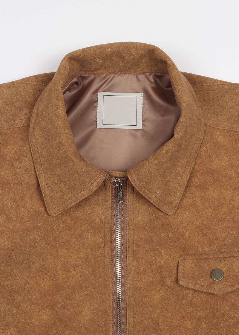 POCKET SUEDE BLOUSON