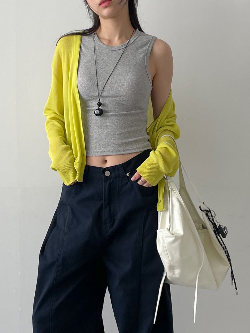 INCHANT ME（インチャントミー）の「Strap Ribbed Sleeveless（Tops）」