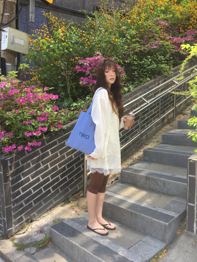 Marley Stripe Sheer Shirt (2color)