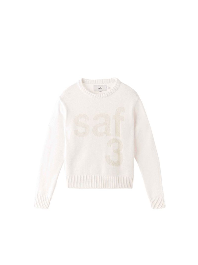 safarispot（サファリスポット）の「1/2 BASIC SAFARI KNIT (WHITE)（Tops）」