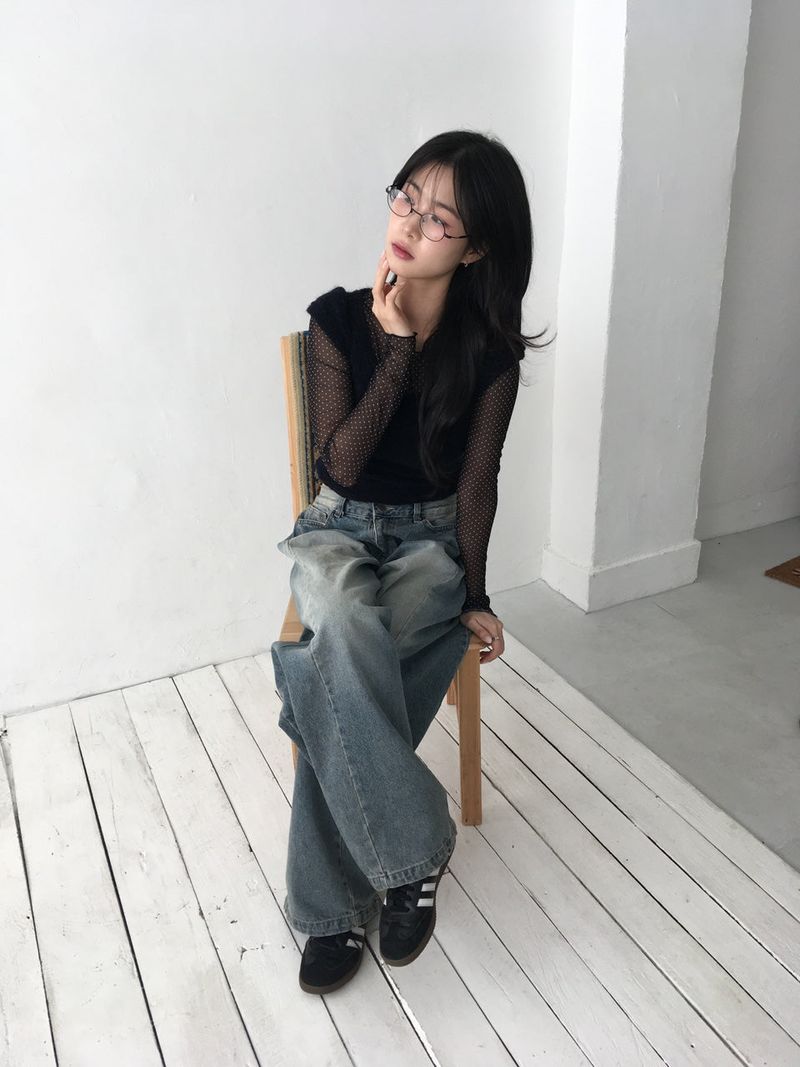 Wide volume jeans