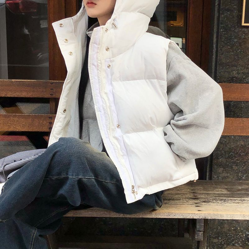 [BELLIDE MADE] Hooded string down vest