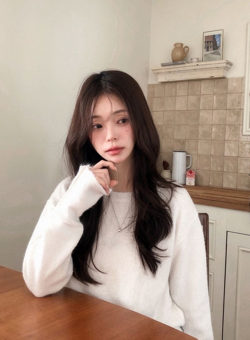 Sleeve Button Loose Wool Round Knit (4color)