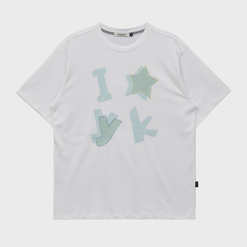 WaiKei(ワイケイ)の「YK Check Applique Half Sleeve T-shirt(Tops)」
