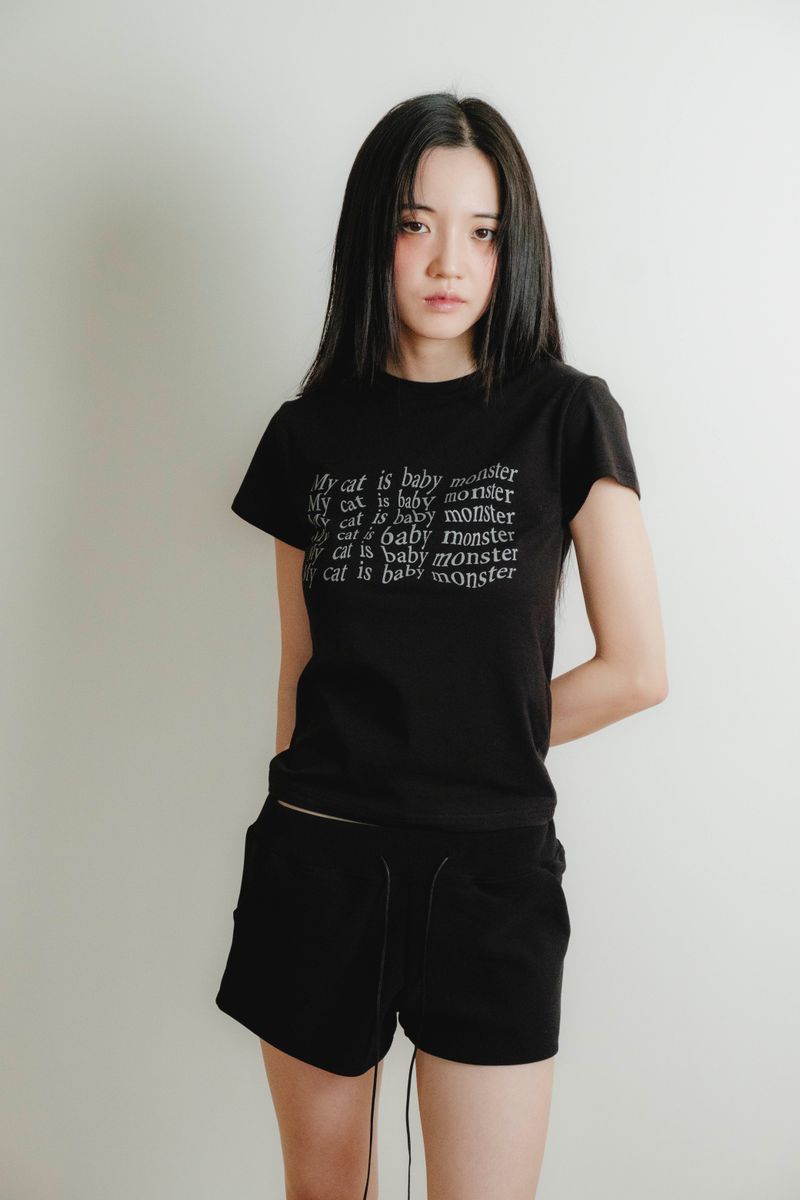SIS A（シスエイ）の「 BABY MONSTER T-SHIRT / BLACK（Tops）」