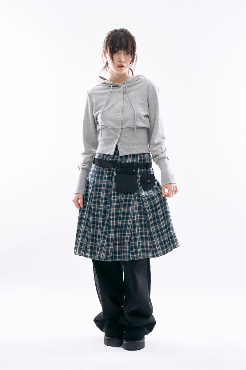 Pocket leather 2-way belt