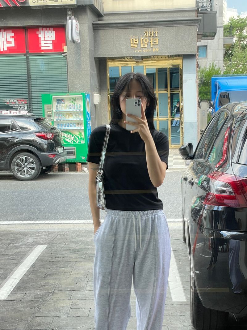 Tight slim half T