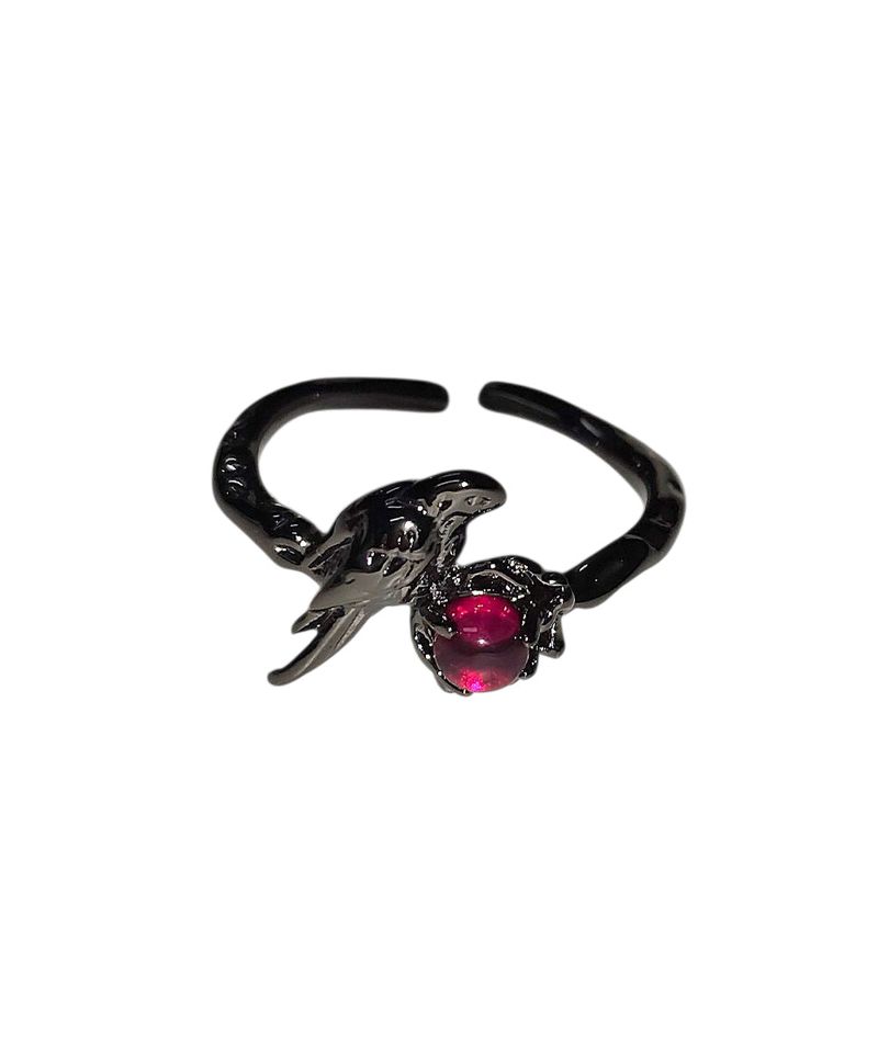 Adamdree(アダムドリー)の「Raven Red Black Gothic Vintage Ring(Accessories)」