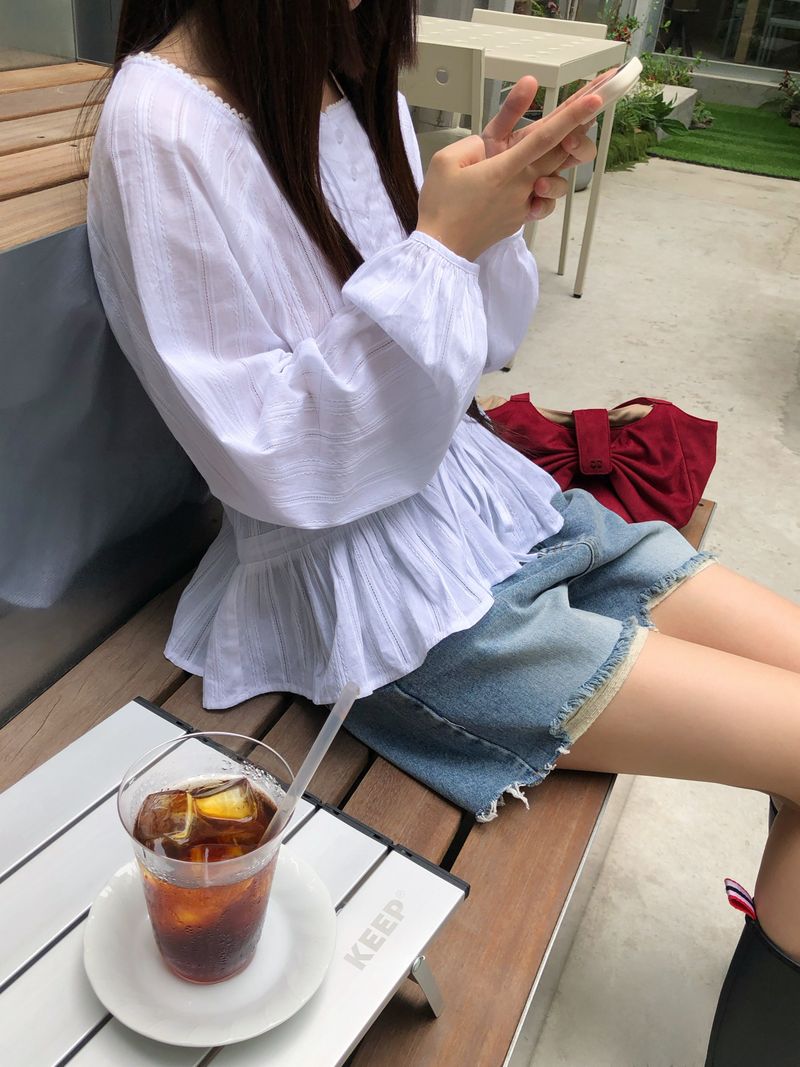 [ORIGINAL] Loss Damage Short Denim Pants