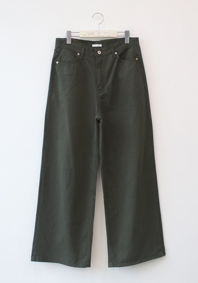 woody cotton wide pants