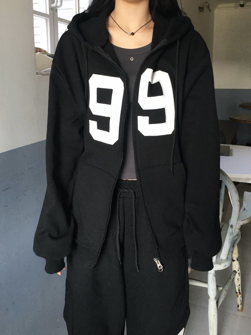 [SET] 99 Round Sweat Hoodie (3c)